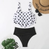 Brazil America cute dot print black shorts two-piece swimwear swimsuit for women MX2531 wholesale