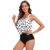 Brazil America cute dot print black shorts two-piece swimwear swimsuit for women MX2531 wholesale