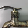 old style Europe Spain hot sale fish design alloy metal basin tap washing machine adater faucet