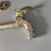 lengthen Europe golden glossy dragon pattern alloy metal garden tap washing machine adapter faucet