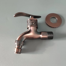 Europe style distress  copper color alloy metal meterial basin household sink tap solid color washing machine adapter faucet