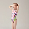 cute cartoon printing one piece girl swimwear teen swimsuit