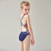 cute cartoon printing one piece girl swimwear teen swimsuit