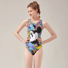 lovely miki cartoon printing kid swimwear children one piece swimsuit