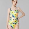 cute floral young lady swimsuit swimwear one-piece bikini