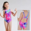 2023 new fabric teen girl training sweimwear one-piece swimwear for little girl