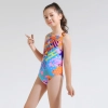 2023 new fabric teen girl training sweimwear one-piece swimwear for little girl Color color 1