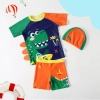 new design cartoon printing boy swimwear 5-10years old