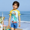 Europe cartoon printing Dinosaur boy swimwear 5-10years old