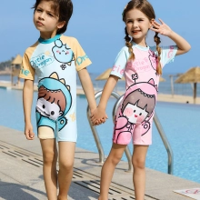 unisex cartoon boy swimsuit  girl swimwear two-piece swimsuit for boy