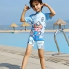 space man printing cartoon boy/girl swimwear one-piece swimsuit for boy