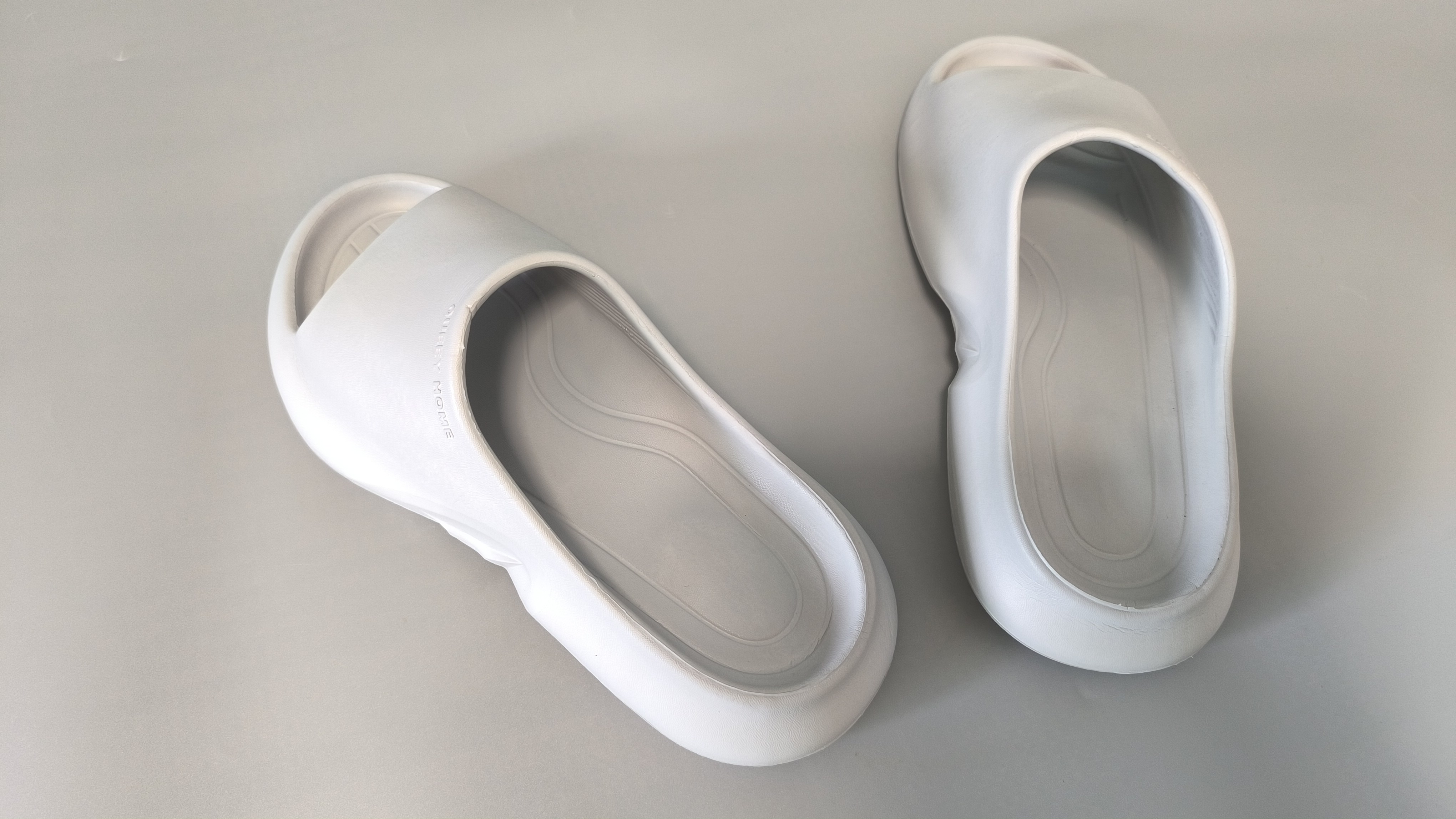 grey color men soft comfort slipper shoes Minimalist Cloud Slides / Platform Slippers