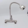 wall mounted dual tapholes stainless steel big head universal kitchen faucet water tap