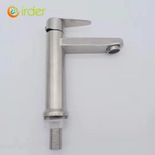 single cold water taphole 304 stainless steel basin faucet lavatory water tap discount