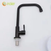 black color kitchen water tap faucet single taphole stainless stell bottom factory order