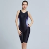 EuropeanAmerican waterproof quick-dry slim fitting backless slim half length women swimwear