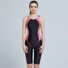 2025 knee length quick dry sports race swimwear women swimsuit