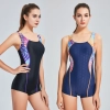 Europe 2025 quick dry fabric sports short design professional swimwear for women