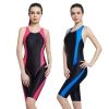 2025 quick dry fabric sports professional race woman swimwear knee length swimsuit