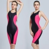 2025 Australia fast dry fabric patchwork professional race woman swimwear knee length swimsuit