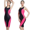 2025 Australia fast dry fabric patchwork professional race woman swimwear knee length swimsuit