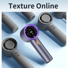 high speed digital display mini hand on fan