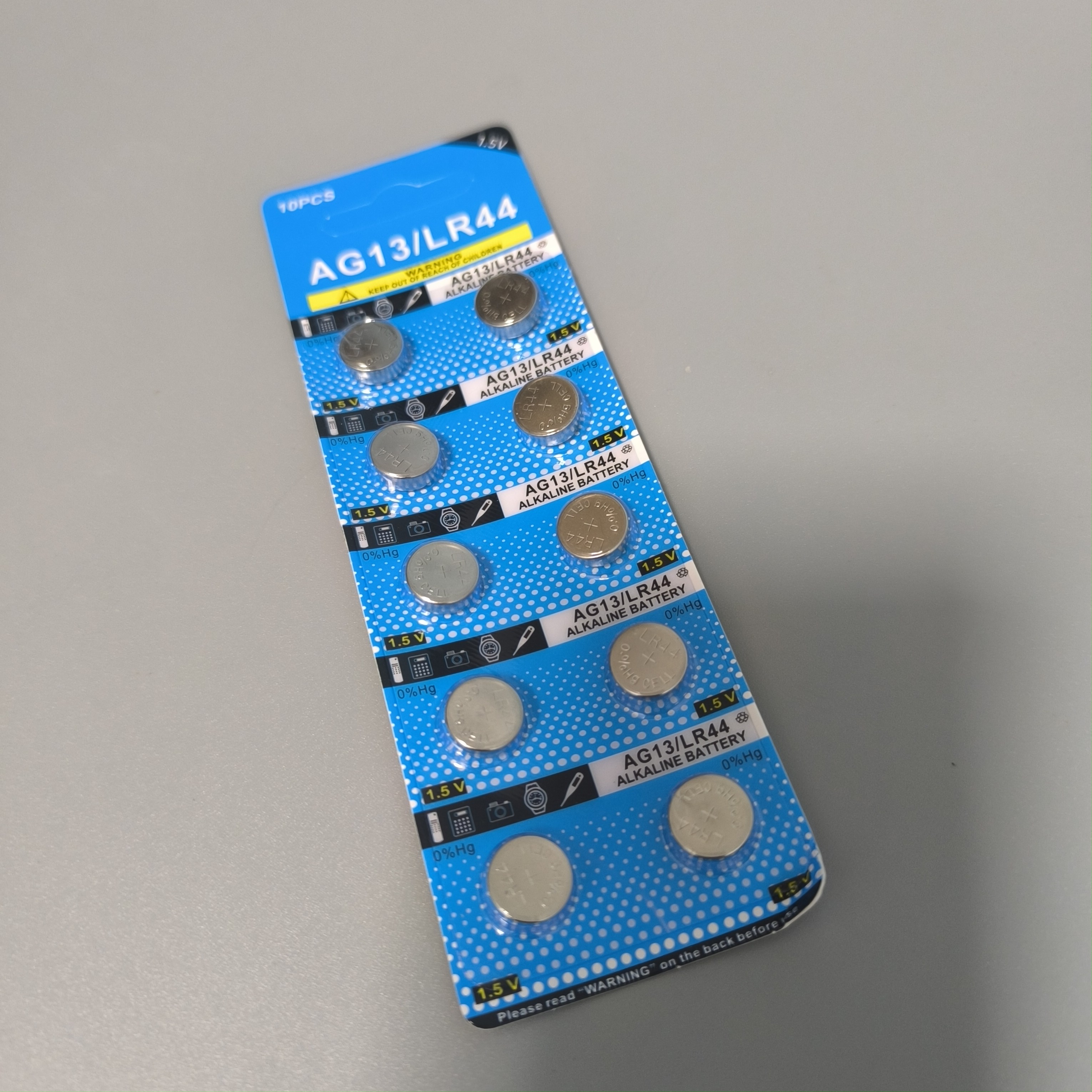 LR44 Button Cell Battery, E1.5V Small Round Coin Battery for Electronic Watches, Calculators,