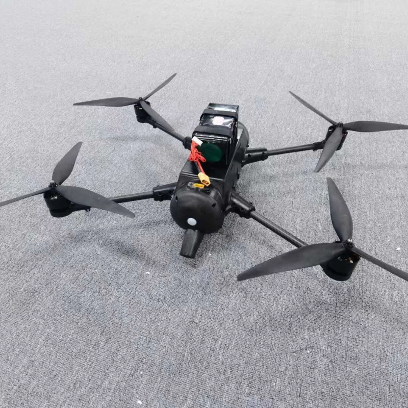 internal fiber optic guided drone military uav