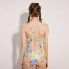 popular spendex  lycra fabric printing teen swimming women bikini swimwear DB12