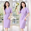 2023 summer new design Asian style young lady office  work dress uniform workwear 2302