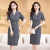 2023 summer new design Asian style young lady office  work dress uniform workwear 2302