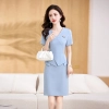 2023 summer korea style women dress for work business HR uniform