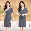 2023 summer korea style women dress for work business HR uniform