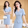 2023 summer korea style women dress for work business HR uniform