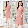 2023 summer korea style women dress for work business HR uniform