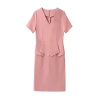 2023 summer korea style women dress for work business HR uniform