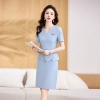 2023 summer korea style women dress for work business HR uniform Color Light Blue