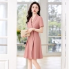 high quality double breast women dress work uniform form dress