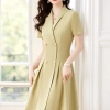 high quality double breast women dress work uniform form dress