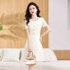 2023 upgrade one piece women work dress office design workwaer uniform