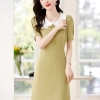 peter pan collar women dress cute style young lady woke dress