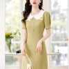 peter pan collar women dress cute style young lady woke dress