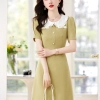 peter pan collar women dress cute style young lady woke dress