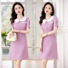 peter pan collar women dress cute style young lady woke dress