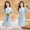 peter pan collar women dress cute style young lady woke dress