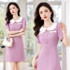 peter pan collar women dress cute style young lady woke dress