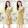 peter pan collar women dress cute style young lady woke dress