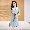 peter pan collar women dress cute style young lady woke dress