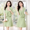 fashion young good fabric women skirt dress suit two piece set work office uniform