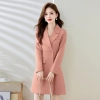 autumn design office style lady dress windbreaker blouse